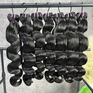 Paquetes de Cabello Camboyano al por Mayor, 100% Natural, Ondulado, Cabello Humano Virgen con Cutícula Alineada, Sin Procesar, Proveedores de Cabello Crudo - Product Image 3