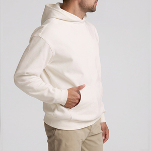 Sweat à capuche personnalisé Hip Hop en éponge française de haute qualité Sweat à capuche court Boxy vierge épais 100% coton à capuche - Product Image 2
