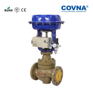 Điều Chỉnh 4-20mA Van Điều Khiển WCB Mặt Bích Van Điều Khiển Khí Nén Spring Return - Product Image 4