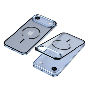 Étui de téléphone magnétique personnalisé avec panneau arrière en PC mat et cadre en aluminium métallique pour 17 13 14 15 16 Pro Max, amovible - Product Image 6