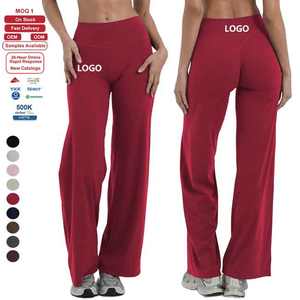 กางเกงโยคะทรงบานเอวสูง<span class=keywords><strong>สี</strong></span>พื้นแบบแห้งเร็วสำหรับผู้หญิง ผ้ายืดกระชับ เหมาะสำหรับออกกำลังกาย เลกกิ้งสำหรับฟิตเนสและกิจกรรมกลางแจ้ง - Product Image 1