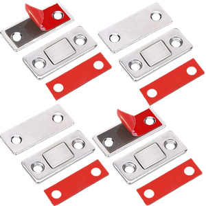 No Drill Invisible Magnetic <b>Cabinet</b> Door Catch Cold Rolled Steel Minimalist Design For Wardrobe <b>Cabinet</b> Sliding Door - Product Image 5