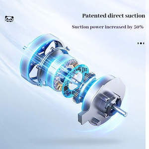 เครื่องตัดผมไฟฟ้าแบบกันน้ำ IPX6 เงียบ ปรับระดับได้ พร้อมระบบดูดอัตโนมัติ ใบมีดเซรามิก สำหรับเด็ก พร้อมไฟ LED ดิจิตอล - Product Image 4