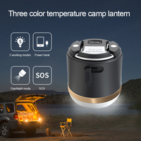 Lampe torche LED multifonctionnelle rechargeable étanche d'extérieur 7200mAh Lanterne de camping 5 modes Projecteur LED magnétique pour camping