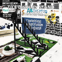 Support d'affichage triangulaire pliable en métal personnalisé pour carreaux de céramique / Étagère d'exposition pour carreaux / Support pour carreaux de céramique - Modèle CHP A15N