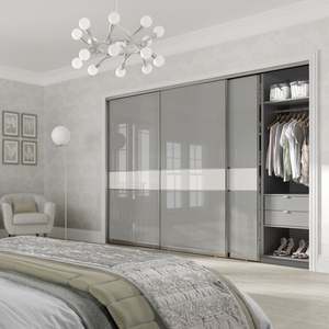 Armoire en bois pliable sur mesure avec portes en verre, meubles de chambre à coucher, style moderne européen/américain - Product Image 5