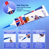 Colle de réparation transparente et flexible pour blocs de construction, faible odeur, adhésif pour modèles en plastique, briques Lego, artisanat, collage et scellement Nianlida 50mL