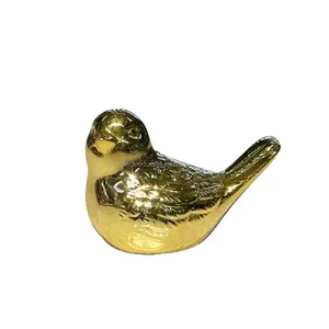 Moderne Art von kleinen Vogelstatuen Gold Harz vogel-Dekorations-Schmuck für Haus für Wohnzimmer-Dekoration