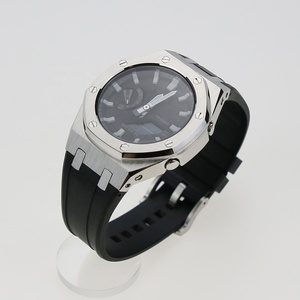 חם מכירת שעון שינוי ga2100 mod ערכת מתכת במקרה סיליקון גומי רצועה עבור החלפת חלק GA-2100 - Product Image 2