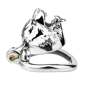 Jaula de Castidad Masculina FRRK con Cabeza de Tigre, Dispositivo de Castidad Estilo Animal, Jaula de Castidad con Candado, Juguetes Sexuales de Bondage para Hombres - Product Image 6