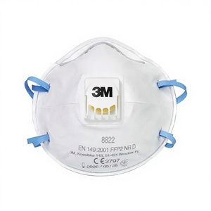 Mascarilla Protectora <span class=keywords><strong>3M</strong></span> 8822 Contra Partículas, Polvo, Polen y Bruma, <span class=keywords><strong>FFP2</strong></span> con Correa para la Cabeza y Válvula de Respiración - Product Image 1