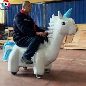 Máquina de Paseo Infantil Personalizada con Forma de Animal, Unicornio y Tortuga en Auto para Eventos Públicos, Centros Comerciales, Jardines de Infancia y Aeropuertos - Product Image 4