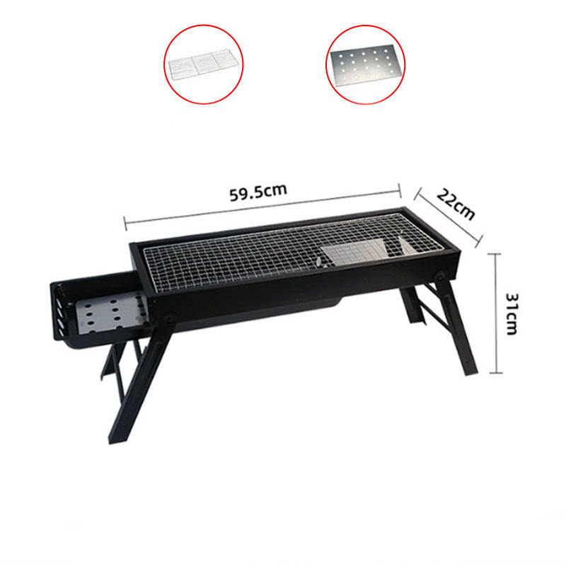 Large charcoal grill trough