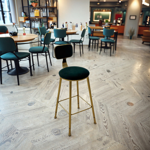 Light Luxury bar Chair Ins Simple Internet Celebrity bar <strong>Stool</strong> Front Desk Coffee Restaurant Casual Backrest <strong>High</strong> <strong>Table</strong> <strong>Stool</strong> - Product Image 5