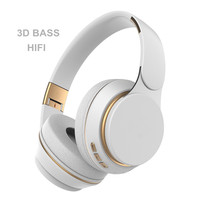 OEM Headphone dengan Headset Nirkabel Lipat Merek Anda Sendiri Super Bass Stereo Over Ear Headphone