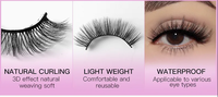 Maquillage : 7 paires de faux cils 3D en vison synthétique, naturels et volumineux, pour un volume spectaculaire, en vrac, extensions de cils longues