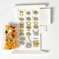 Jouet de puzzle 3D en micro-particules d'animaux de dessin animé, modèle de nature, en plastique ABS, éducatif, DIY, 200 pièces, ensembles de blocs de construction personnalisés