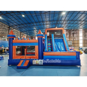 Castillo Inflable Comercial de PVC para Niños, Modelo <span class=keywords><strong>Minecraft</strong></span>, con Zona de Escalada, para Alquiler, con 3 Años de Garantía - Product Image 1