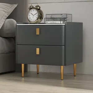 ATUNUS Bedroom Modern furniture Bedside Table wholesale Night Stand 2 drawers Bed Side Table