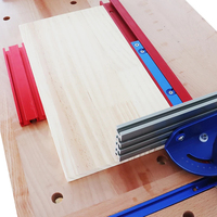 Plaque de déflecteur pour trous de fixation (Dog Hole) 16/18/20mm pour le travail du bois, plaque de butée pour rabotage, support auxiliaire en alliage d'aluminium pour rail en T, outils de table de scie