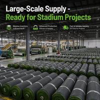 Gazon Artificiel en Rouleau Prix Usine Vente en Gros Aménagement Intérieur Extérieur Herbe Synthétique Écologique Résistante au Feu Longue Durée