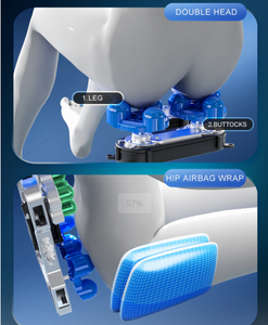 VCT AI Sprach funktion U-Kissen & Schwerelosigkeit für ultimative Entspannung Top Notch Jade Stone Massage stuhl - Product Image 3