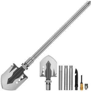 Pala Multifunción para Exteriores, 13 Pulgadas, Mango en D, Plegable, Herramienta de Supervivencia para Camping, Grado Industrial D10 10 4 - Product Image 1