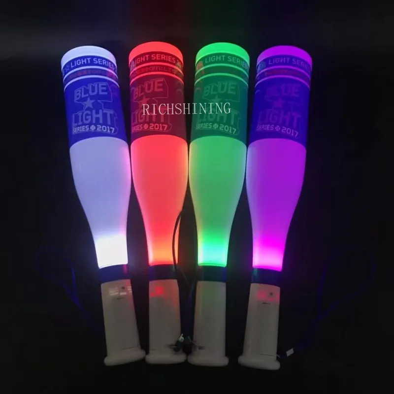 Japan Korea Honkbal Vorm Led Pen Licht Gloeiende Kleurrijke Multi Knipperende Stick Voor Festival Feest Gordijn Bar Concert