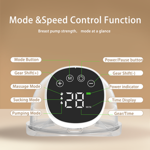 Draagbare borstkolf 3 standen 9 niveaus Intelligente elektrische handsfree borstkolf met LED-display - Product Image 3