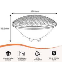 Projecteur LED pour piscine extérieure IP68 Par56 12V AC DC pour spas et éclairage de piscines sous-marines