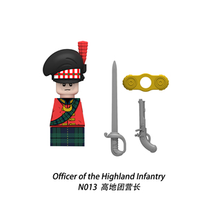 Blocs de construction éducatifs DIY : Figurine de commandant de style français et britannique des guerres napoléoniennes - Product Image 2
