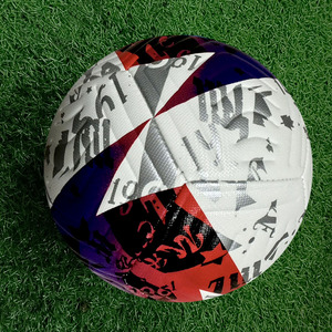 Balón de Fútbol Actearlier de Alta Calidad, Premium, de PU Ecológico, Ligero, para Entrenamiento en Interiores/Exteriores, Azul y Rojo, Talla <span class=keywords><strong>4</strong></span> - Product Image 4
