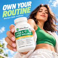 Capsules Myo-Inositol Vitex pour le bien-être féminin, soutien quotidien du cycle, D-Chiro-Inositol, Ashwagandha, Folate, CoQ10, complément alimentaire
