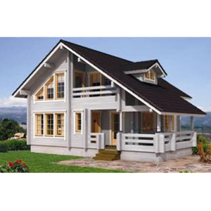 Listo para enviar 40ft 20ft Casa de madera Personalizada al aire libre Negro Blanco Dos capas Casa pequeña <span class=keywords><strong>Villa</strong></span> - Product Image 1