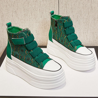 Baskets montantes à plateforme pour femme, style décontracté, collection automne, vente en gros directe usine