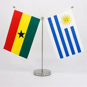 Custom Mini Table Flag Small Desk Flags Vivid Color Table Flag with Stand - Product Image 3