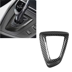 Miếng dán cần số bằng sợi carbon khô cho BMW series 1 2 3 4 F20 F30 F32 RHD, phụ kiện trang trí nội thất bằng sợi carbon khô - Product Image 1