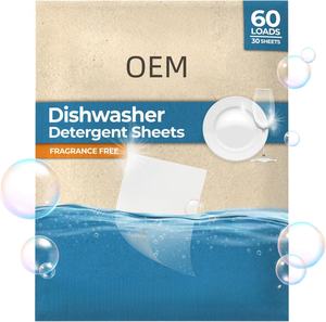 Biodegradable Private Label <b>Dishwasher</b> Sheets Detergent Dishwashing <b>Soap</b> Sheets - Product Image 6