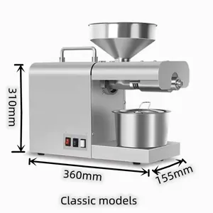 mini oil press machine for home spiral screw oil cold pressing machine for sun flower seeds