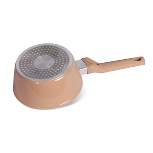 Bán buôn Lớp phủ gốm <span class=keywords><strong>Cookware</strong></span> Set Fry Pan soong tùy chỉnh cảm ứng cơ sở Silicone xử lý kính nắp Sauce Pan - Product Image 6