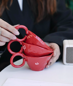 Tazas de Café de Cerámica de Lujo, Taza de Café de Cerámica con Logotipo, Taza de Café de 6 oz con Asa Grande, Bonito Regalo <span class=keywords><strong>para</strong></span> tus Amigos - Product Image 4