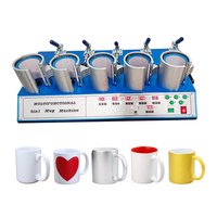 Presse à Chaud Semi-Automatique Électrique 5-en-1 MingYang 1500W pour Tasses de Sublimation 11oz, 110V/220V, Nouveau Modèle MY-MHP-5, Garantie 1 An