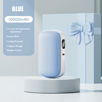Calentador de Manos Eléctrico de Doble Cara con Banco de Energía de 10000mAh, Regalo de Invierno 2025, Cargador Portátil Bonito
