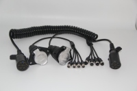Véhicule robuste personnalisé 4pin 5pin 7pin Plug Remorque Plug Câble Remorque Caméra Vidéo Câble Camion Remorque Caméra Système