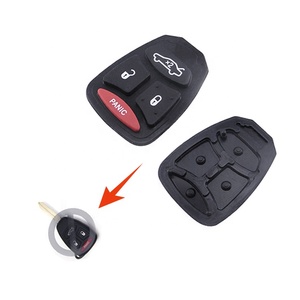 Botón suave de alta calidad para mando a distancia, 4 botones para Chrysler, Jeep, Dodge, reemplazo de llaves inteligentes, suministros de cerrajero de goma - Product Image 3
