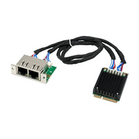 Carte réseau industrielle interne MiniPCIe I210-T2 double port/RJ45 Gigabit Ethernet LAN pour serveur, en stock