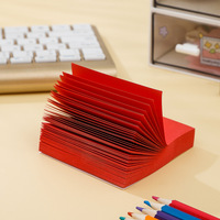 Bloc-notes adhésif rouge populaire, créatif, en forme de brique, prêt à être utilisé, pour les étudiants et les fêtes