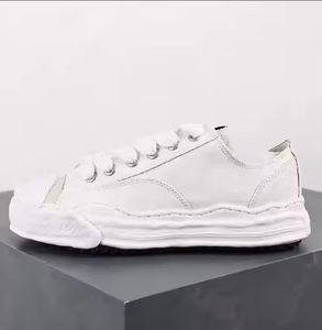 Baskets décontractées de luxe pour hommes et femmes, en toile noire à lacets, style rétro, avec semelle MY Hank OG et embout, de haute qualité - Product Image 4
