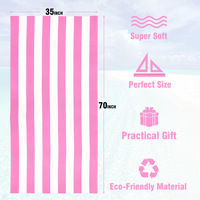 FF4239 microfibre séchage rapide léger voyage piscine serviette de bain 90*180cm sans sable rayé serviette de plage