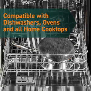 High Quality Modern Style <b>Soup</b> Stock <b>Pots</b> Ceramic Non-Stick Triply Stainless Steel Saucepan Dishwasher Safe Oven Safe Gas - Product Image 6